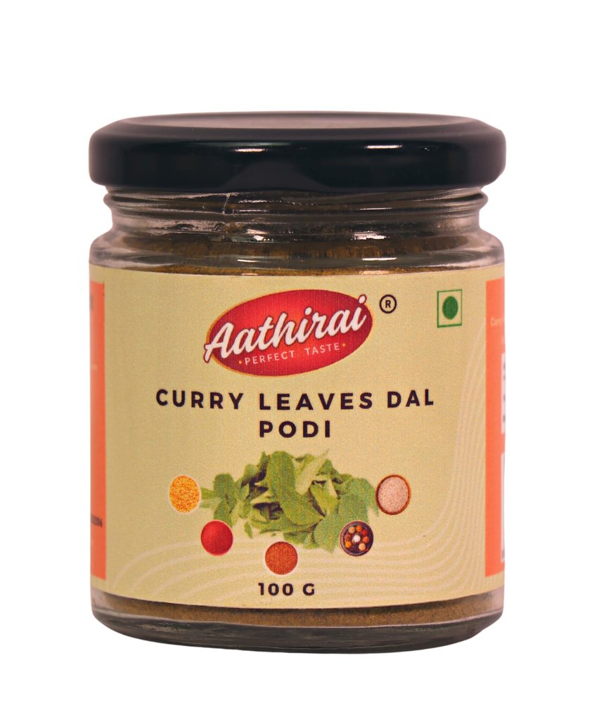 Aathirai Curry Leaves Dal Podi - 100 Gms | No Preservatives | 100% Fresh & Natural | Homemade Paruppu Podi/Instant Dal Rice Mix/Dal Rice Powder/Chutney Powder