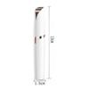 White Eyebrow Hair Remover, Painless Portable Precision Electric Eyebrow Hair Trimmer Portable USB Rechargeable Eyebrow Hair Razor with Light view 2