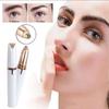 White Eyebrow Hair Remover, Painless Portable Precision Electric Eyebrow Hair Trimmer Portable USB Rechargeable Eyebrow Hair Razor with Light view 3