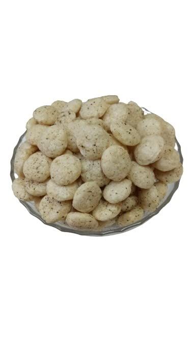 P P Foods Roasted Jowar Puff Kali Mirchi 800 gm (Pack Of 4, 200gm Each) Millet Namkeen/Palm oil-Free/Baked Not Fried/Cruncy Roasted Sorghum Millet namkeen