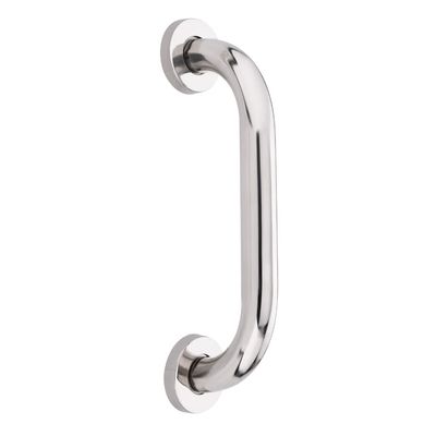 DecorDepo Elegant and Durable Stainless Steel Grab Bar SS Finish 12 Inch with Screws 25 mm Dia Set of 1 Pcs