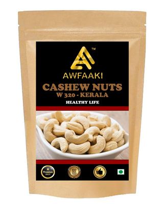 Awfaaki Cashew Nuts | Kaju Kerala | Cashew W320 (500 g)