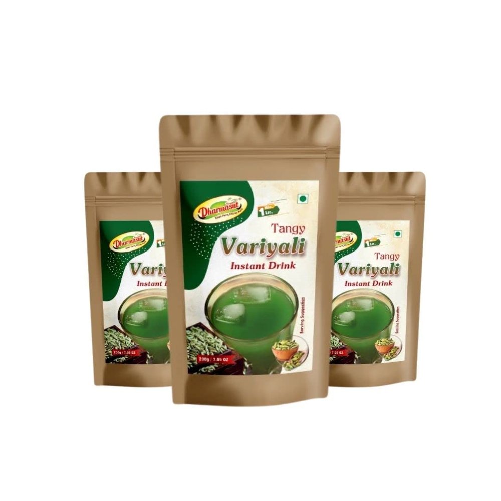 Instant Variyali Mix Sharbat Powder | Refreshing Fennel Sharbat | Summer Drink Mix 200g*3 (600g))