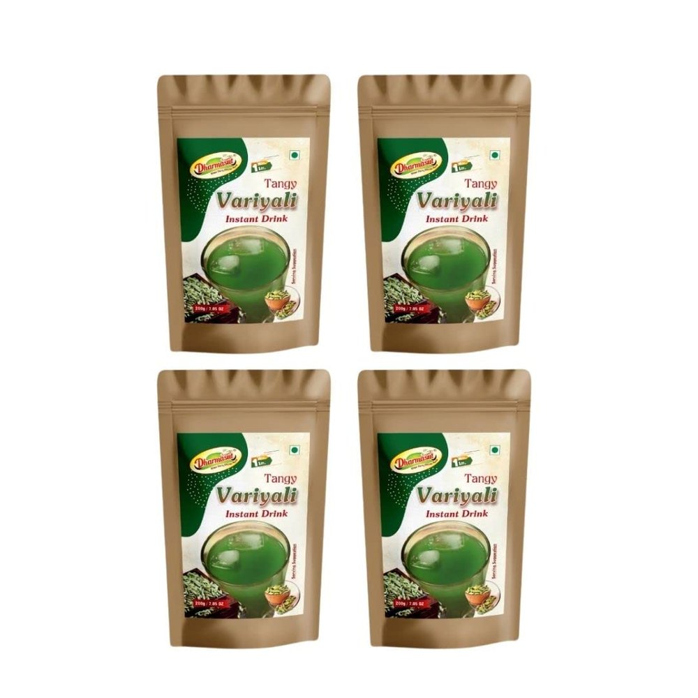 Instant Variyali Mix Sharbat Powder | Refreshing Fennel Sharbat | Summer Drink Mix 200g*4 (Pack of 800g)
