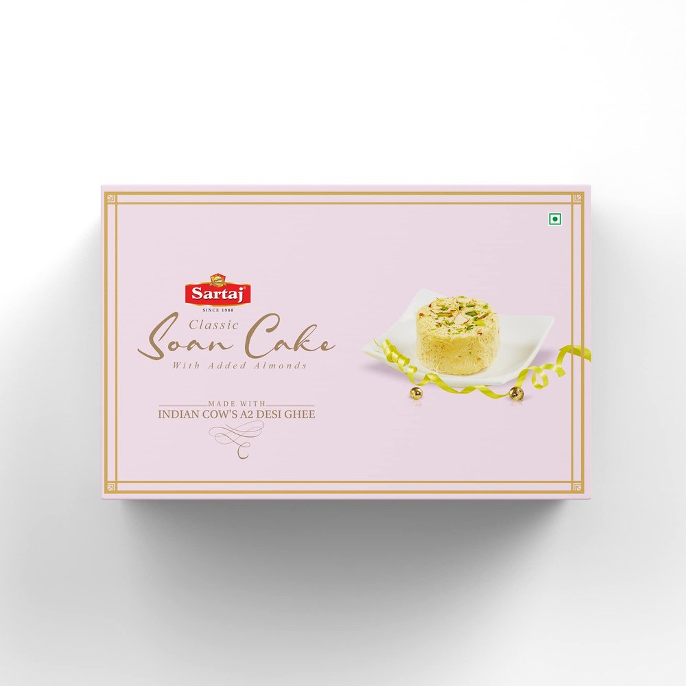 Sartaj Classic Soan Cake 250g | Made with A2 Desi Ghee
