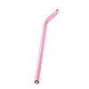CALANDIS Eco Friendly Curved Glass Drinking Straws with Cleaning Brush Pink view 3