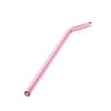 CALANDIS Eco Friendly Curved Glass Drinking Straws with Cleaning Brush Pink view 4