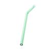 CALANDIS Eco Friendly Curved Glass Drinking Straws with Cleaning Brush Grass Green view 1