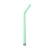 CALANDIS Eco Friendly Curved Glass Drinking Straws with Cleaning Brush Grass Green view 2