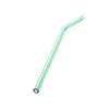 CALANDIS Eco Friendly Curved Glass Drinking Straws with Cleaning Brush Grass Green view 3