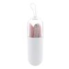 CALANDIS Collapsible Silicone Straw Reusable Folding Drinking Straw Pink Bendy_A view 2