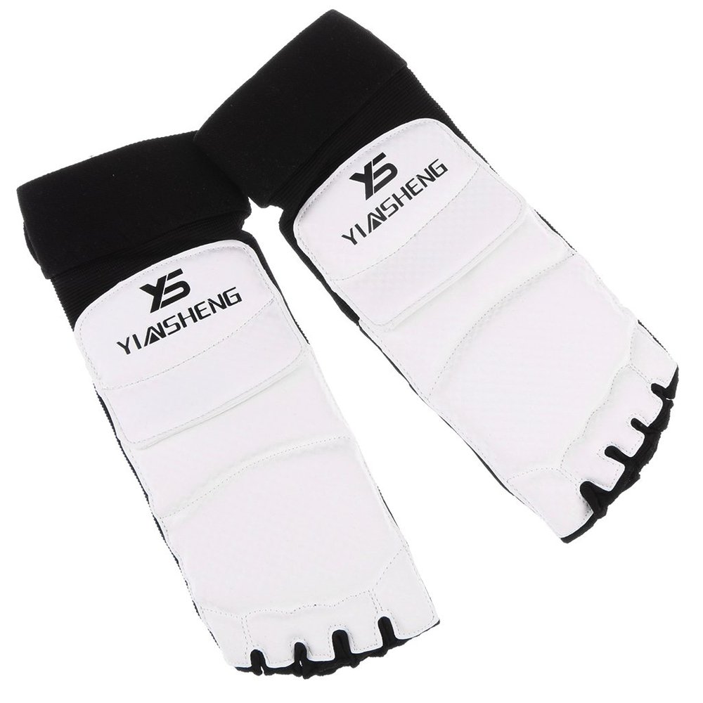 Calandis PU Taekwondo Foot Protector Guard Karate MMA Pads Socks Sparring Gear XS
