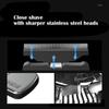 HIENA Men Electric Ultra Thin Shaver, Rechargeable Single Foil Shaver, Reciprocating Mini Electric Razor For Facial Care Beard Trimmer, Cordless USB Travel Shaver, Silver view 3