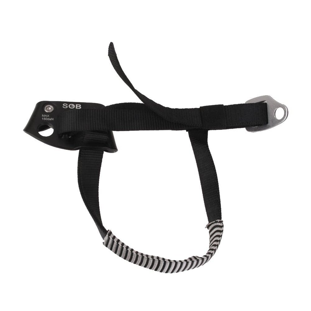 CALANDIS Safety Rock Climbing Caving Ascenders Equipment Black Fits Left Foot