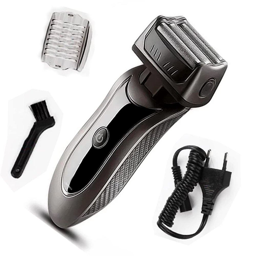 Bk Classic Model of Kemei9001 Rechargeable Shaver with 3D Shaving Shaver For Men, Women