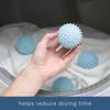 S&T INC. Reusable Laundry Dryer Balls, Soften and Fluff Laundry, Light Blue, 2.5 in, 4 Pack view 2