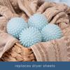 S&T INC. Reusable Laundry Dryer Balls, Soften and Fluff Laundry, Light Blue, 2.5 in, 4 Pack view 3