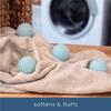 S&T INC. Reusable Laundry Dryer Balls, Soften and Fluff Laundry, Light Blue, 2.5 in, 4 Pack view 4