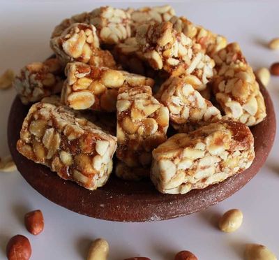 Preeta Mart Peanut Chikki | Kovilpatti Kadalai Mittai | Layiya Patti | Til Patti | Til Gur Patti - 2 Packets (2 * 200 Gram)
