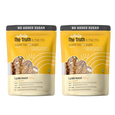 The Whole Truth - Breakfast Muesli Combo - No Added Sugar - 350g - Pack of 2