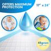 Healqu Disposable Baby Changing Pad Liners - 50 Pack, Super Soft, Absorbent and Waterproof - Mess-Free Baby Diaper Changes on Every Surface - 17x24 Inches view 2