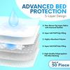Healqu Disposable Baby Changing Pad Liners - 50 Pack, Super Soft, Absorbent and Waterproof - Mess-Free Baby Diaper Changes on Every Surface - 17x24 Inches view 3