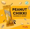 Hervalley Peanut Chikk 50 Pieces of 15g and Sesame Chikki 50 Pieces of 13g JAR No Preservative Colour or Flavours (Two JAR) view 4