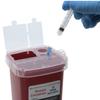 1 Quart | Biohazard Needle and Syringe Disposal Sharps Container with Flip Lid | for Diabetics - Pack of 1 view 3