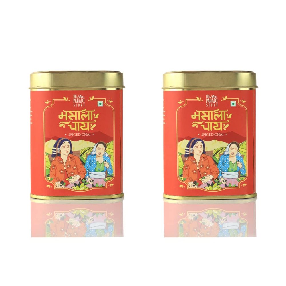 The Pahadi Story Masala Chai 350g (175g x 2) - Assam Harvest Blend with 100% Natural Spices, Rainy Season Special Tea Powder, Aromatic Chai Masala