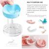 Denture Case, Definitely No-Leak Denture Bath Box for Traveling Perfectly, Denture Cup with Strainer & Magnetic Mirror(Blue) view 2