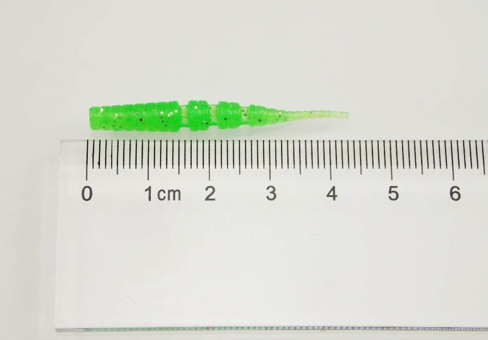 3NH Worm Ice Fishing Bait Soft 20Pcs 4.2Cm/0.5G Polaris 1.7" Winter Fishing Spinner Jerk Shine Jig Trout : Color 9| 15275