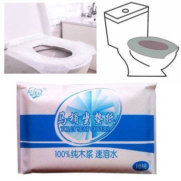 3NH 10Pcs Protable Toilet Seat Cover Closetool Sanitary Paper| 318