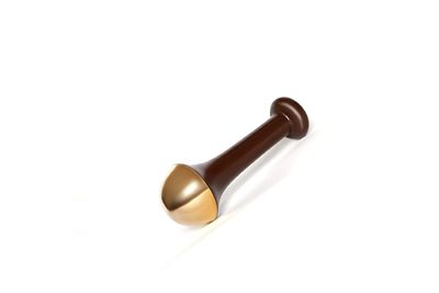 ACP ACUPRESSURE Kansa Wand Body/Foot massager with Wooden Handle BROWN colour small size 4.5cm
