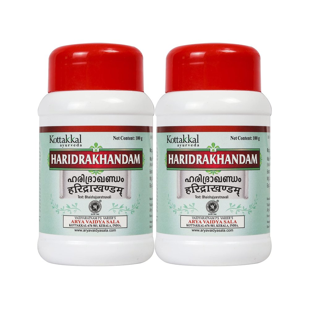 Kottakkal ayurveda Haridrakhandam - 100gm, For the Improvement of Skin - Pack of 2