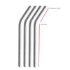 Milestore Stainless Steel 8mm Wide Smoothie Straws - Reusable Wide Metal Drinking Straws - 4 Bend Straw with 1 Cleaning Brushes view 2
