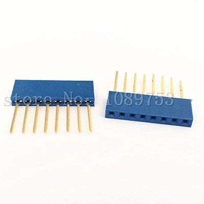 3NH 20Pcs Blue 2.54Mm 8P Stackable Long Legs Female Header For Shield