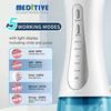 MEDITIVE Water Flosser Cordless for Teeth, Portable Oral Irrigator, Cordless Water Dental Flosser Teeth Cleaner, IPX7 Waterproof Teeth Cleaner with 350ml Detachable Water Tank view 2