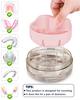 Denture Case, Definitely No-Leak Denture Bath Box for Traveling Perfectly, Denture Cup with Strainer & Magnetic Mirror,Completely Clean Care for Retainer, Mouth Guard, & Denture(PINK) view 4