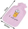 AmigozZ Set of-2pcs. Small Hot Water Bottle Cute Plants Animals Hot Water Sack Winter Water Injection Hot Water Bag (Color & Design as per availability) view 2
