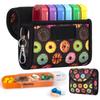 bvya Pill Organizer Case, Weekly Travel Pill Case Medication Reminder Daily AM PM, Day Night 7 Compartments,for 4 Times A Day, 7 Days a Week-Includes Printed Patterns Neoprene Carrying Case view 1