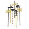 CALANDIS 12pcs Graduation Theme Disposable Drinking Straw Kids Party Tableware C view 2