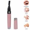 Yinhing Electric Eyebrow Trimmer,Portable Facial Hair Remover Trimmer Painless Shaver Kit For Women Men Lips Armpit Leg Body,Battery Operated (Pink) view 4