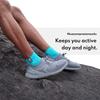 KUE Compression Ankle Socks for Men & Women | Sports & Running Socks with Arch Support, Pain Relief & Improved Blood Circulation | Daily Use, Moisture Wicking, Nylon Fabric | L -Pack of 1-Turquoise view 2