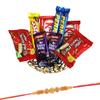 SFU E Com Adorable Gift Tray | Rakhi Chocolate for Brother | Sandalwood Rakhi with Chocolates | Roli, Chawal, Chandan, Misri | 153 view 1