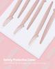 Eyebrow Razor for Women, 30 Pcs Dermaplane Razor for Women Face, Multipurpose Face Wheat Pink Razors for Women and Men by MoHern view 4
