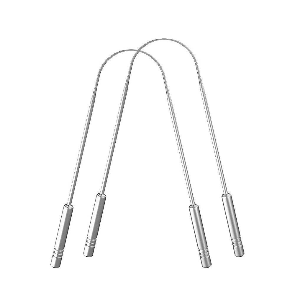 XENWEN Stainless Steel Tongue Cleaner Scraper For Kids & Adults (Pack Of 2)