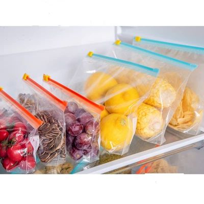 pristu Zip lock Pouches, Zip lock Bag For Storage, Freezer RE-USABLE Zipper Bags, Ziplock Bags For Fridge Storage, Zip lock bags Medium (9"X 10") (20 Ziplock Pouch)