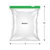 pristu Zip lock Pouches, Zip lock Bag For Storage, Freezer RE-USABLE Zipper Bags, Ziplock Bags For Fridge Storage, Zip lock bags Medium (9"X 10") (20 Ziplock Pouch) view 4
