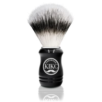 KIKC Handmade Synthetic Shaving Brush - Shave Brush for Wet Shave With Shaving Cream & Soap- Best Shave of Your Life for Safety Razor, Double Edge Razor, Straight Razor or Shaving Razor