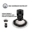 KIKC Handmade Synthetic Shaving Brush - Shave Brush for Wet Shave With Shaving Cream & Soap- Best Shave of Your Life for Safety Razor, Double Edge Razor, Straight Razor or Shaving Razor view 2